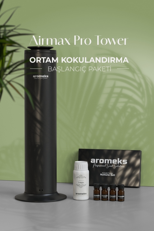 Airmax Pro Tower Geniş Alan Koku Makinesi + 100 ML Unique(Numune Seti Dahil) - 1